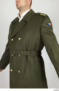  Photos Army Colonel in Uniform 1 21th century Army Colonel green jacket upper body 0002.jpg